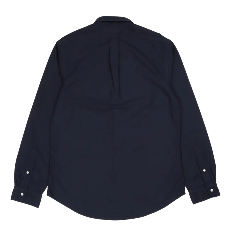 Slim Fit Garment-Dyed Oxford Shirt Navy