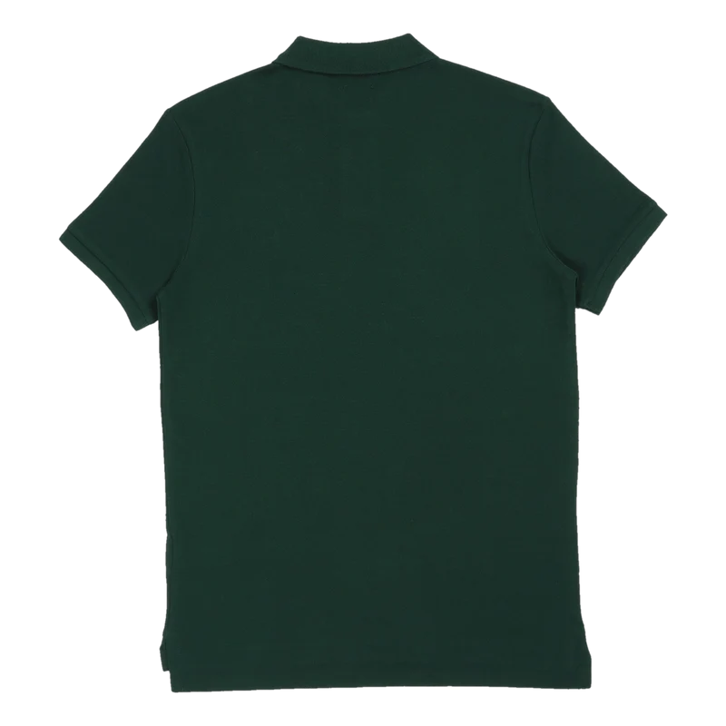 Custom Slim Fit Mesh Polo Shirt Green