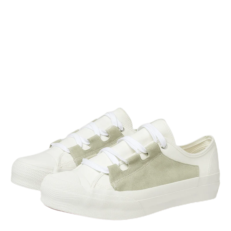 Asymmetric Ghillie Sneaker White
