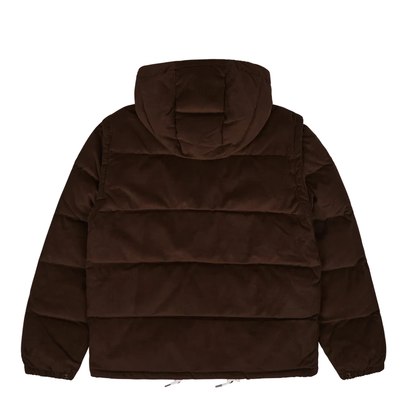 Convertible Corduroy Down Jacket Dark Beech