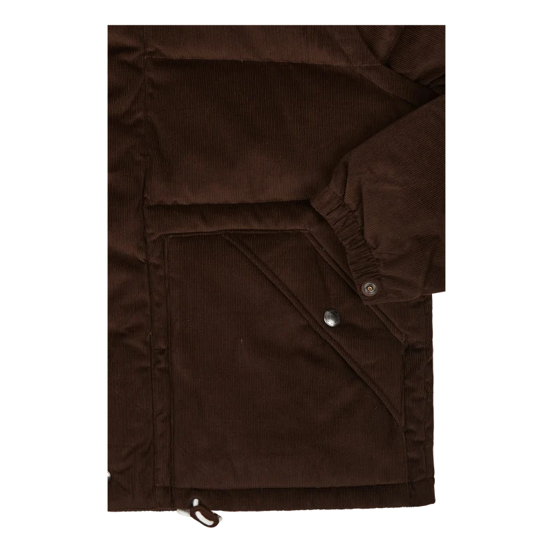 Convertible Corduroy Down Jacket Dark Beech