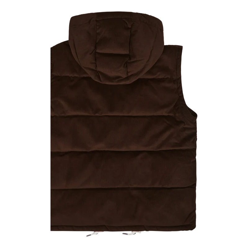 Convertible Corduroy Down Jacket Dark Beech