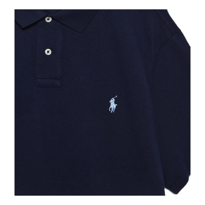 Custom Slim Fit Cotton Mesh Po Blue