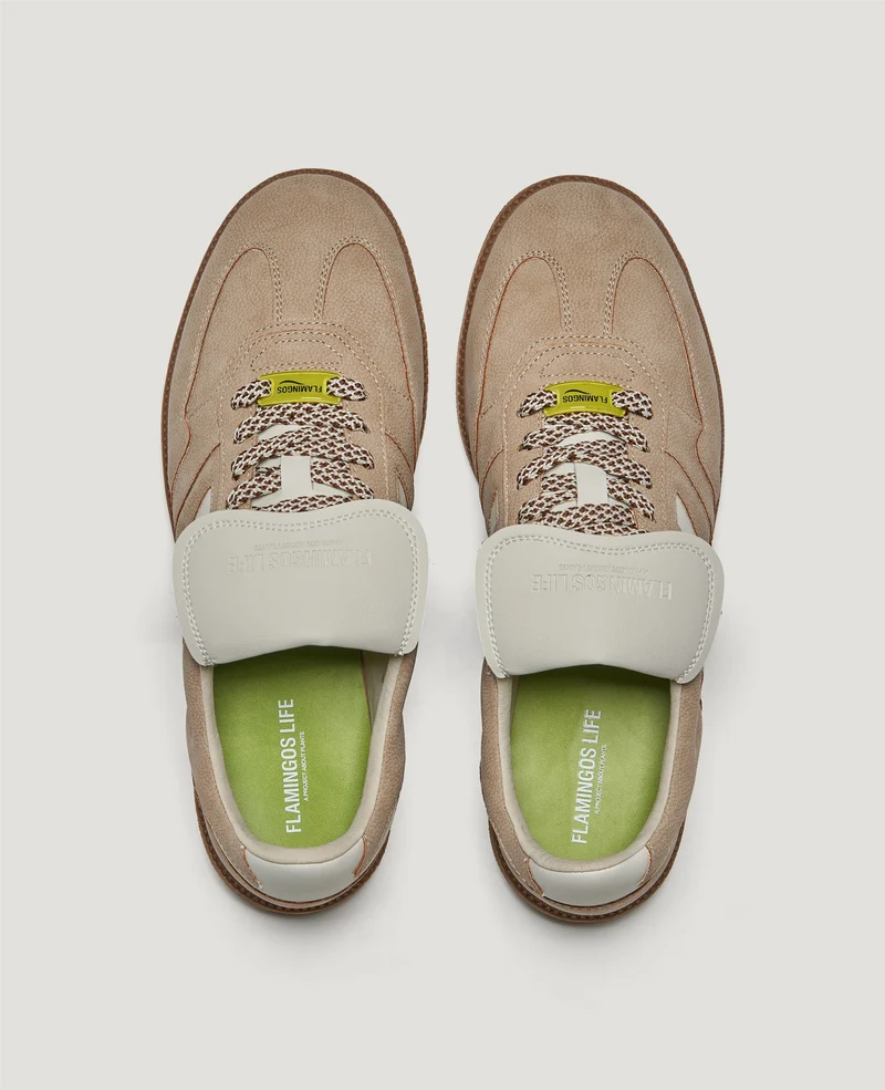Burela Slim Player suede taupe