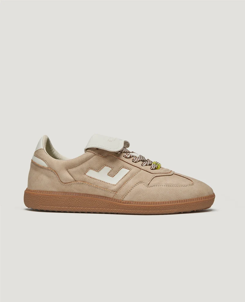 Burela Slim Player suede taupe