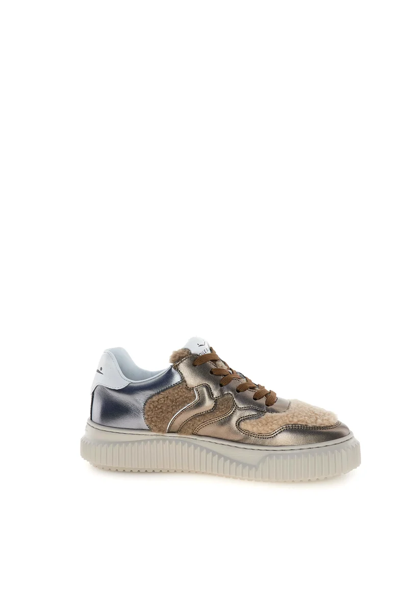 Laura Metallic Goat Skin/Fur bronze pewter beige