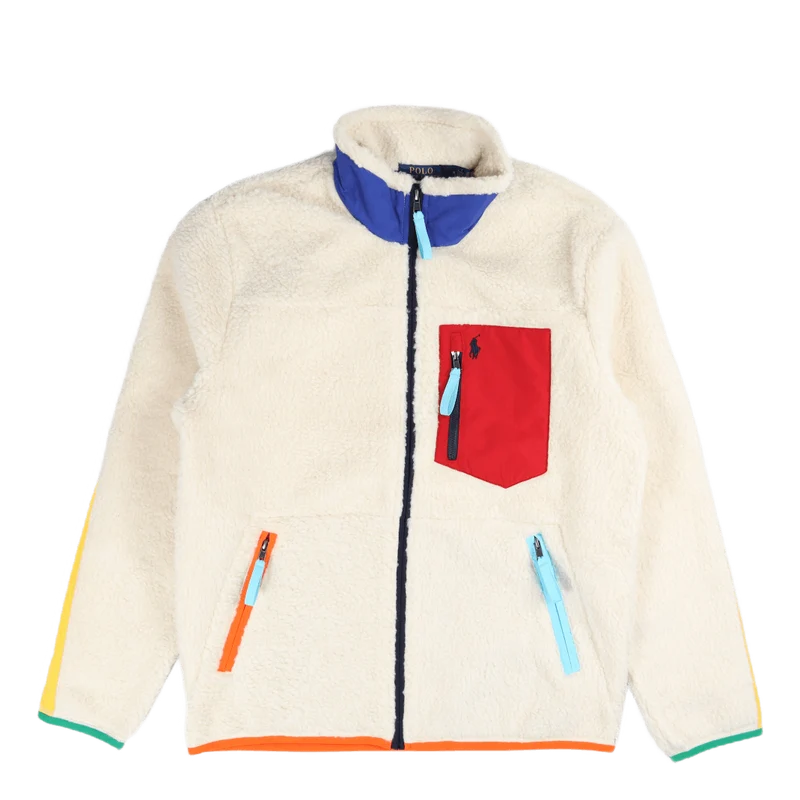 Hybrid Fleece Jacket Winter Cream/Multi