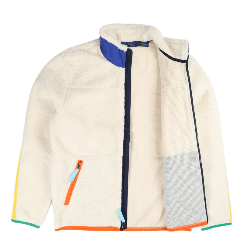 Hybrid Fleece Jacket Winter Cream/Multi