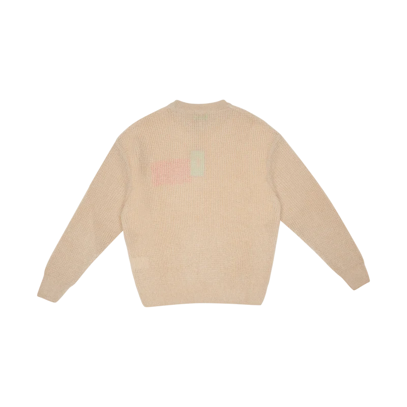 Waffle Knit Jumper Beige
