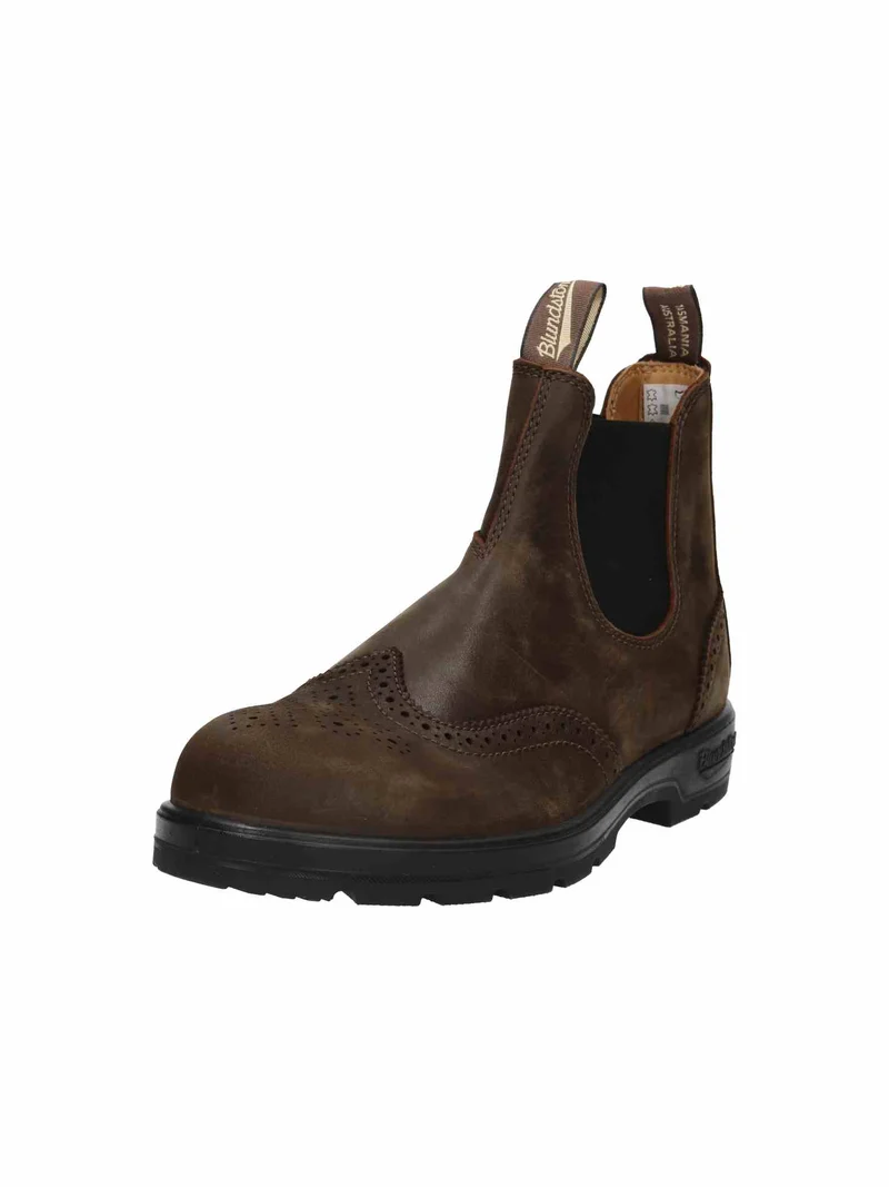 2444 Men Brogued Leather antique brown