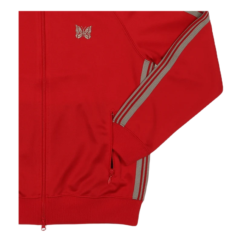 Track Jacket Poly Smooth Red