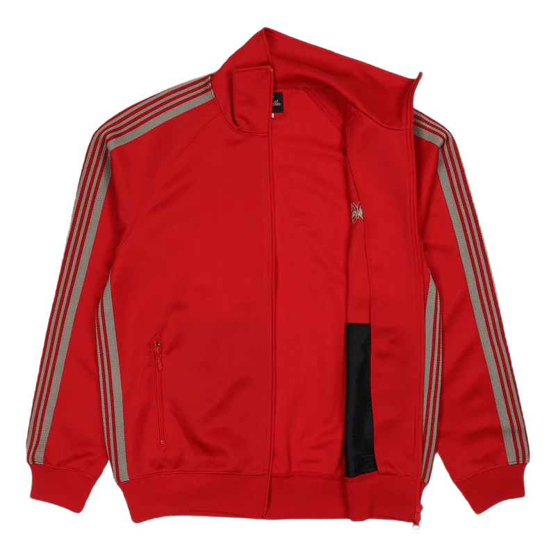 Track Jacket Poly Smooth Red