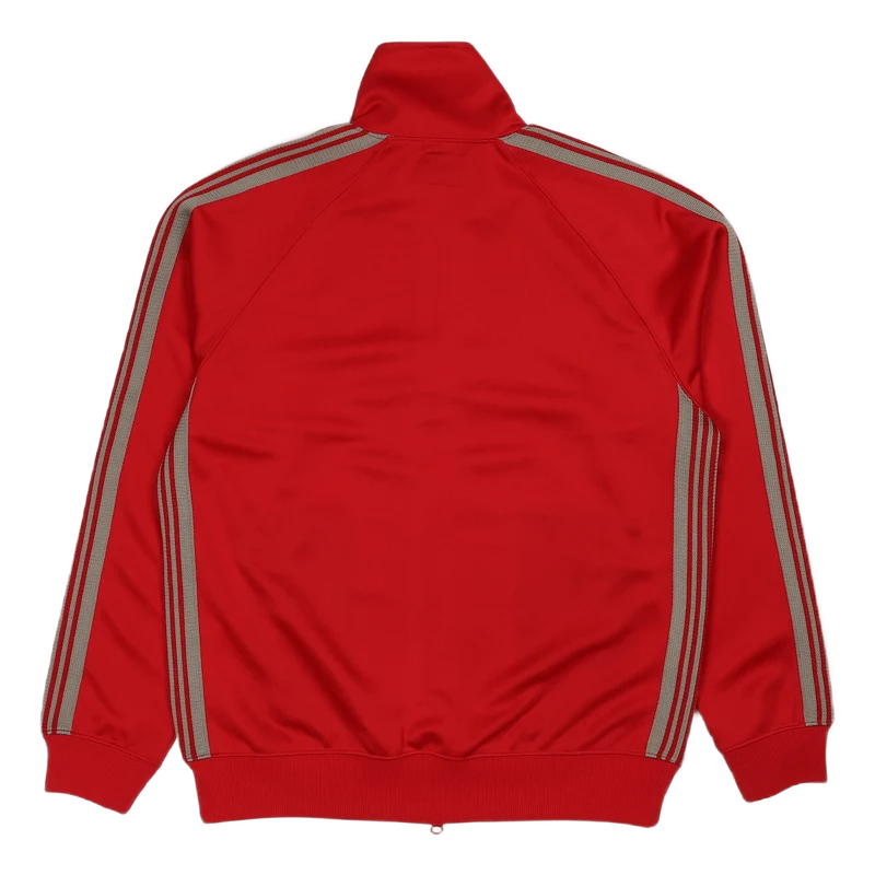 Track Jacket Poly Smooth Red