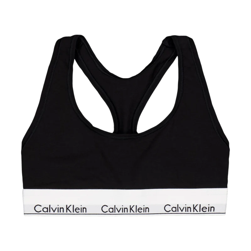 Modern Cotton Bralette Black