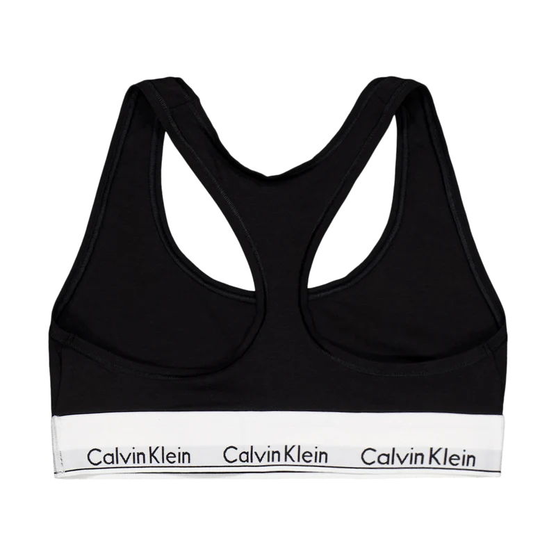 Modern Cotton Bralette Black