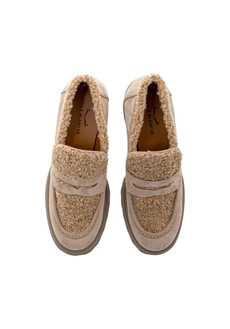 Tani Fur light Fabric/Nubuck beige