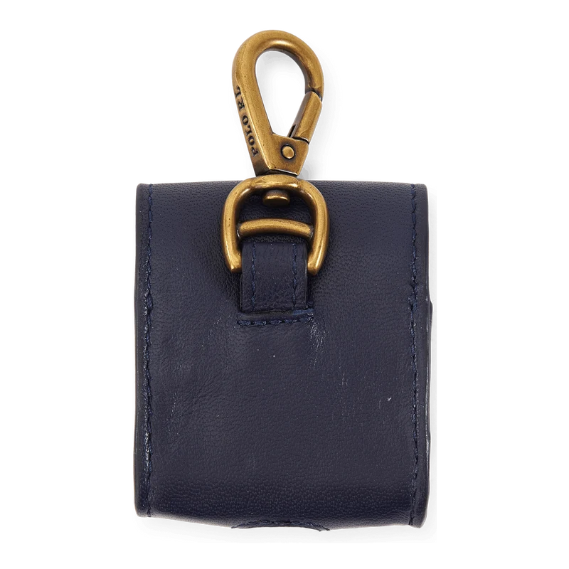 Allover Pony Nappa Leather AirPods Case Navy/Multi Pony