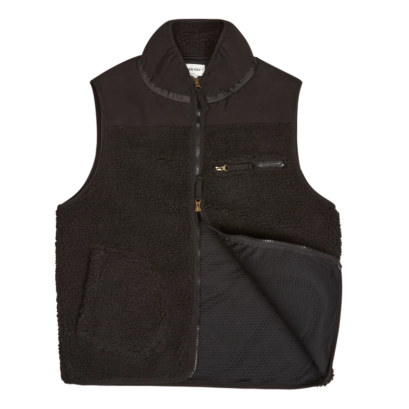 Fleece Layer Vest Black