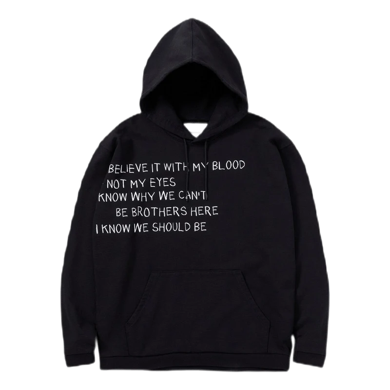Ootd / C-hooded . Ls Black