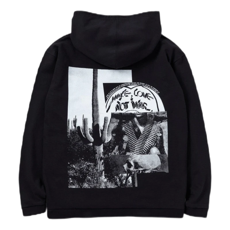 Ootd / C-hooded . Ls Black