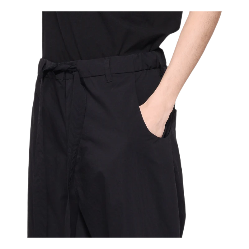 Nylon Sarrouel Pants Black