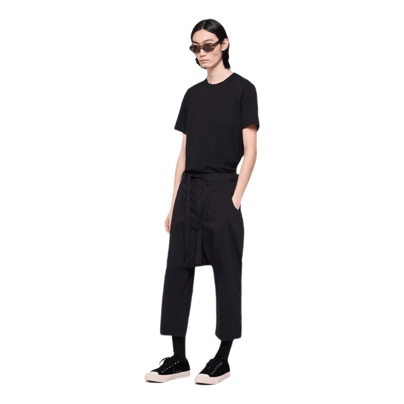 Nylon Sarrouel Pants Black