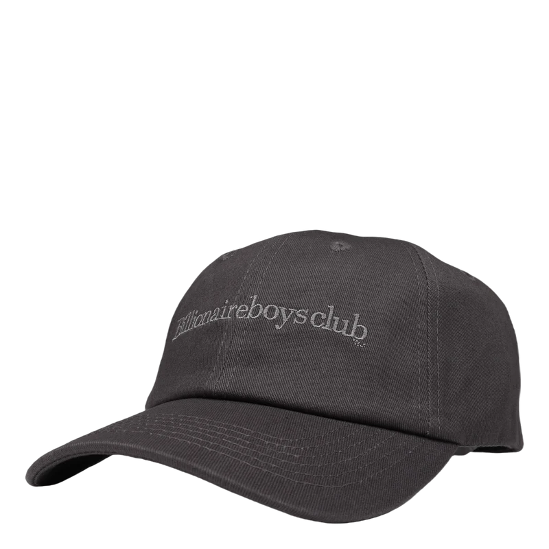 Serif Logo Curved Visor Cap Black