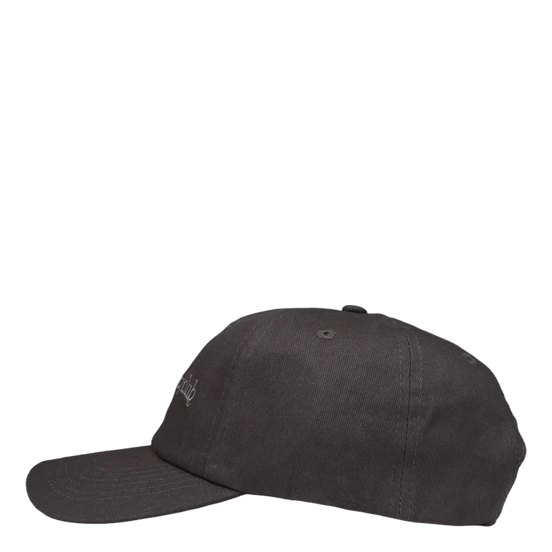 Serif Logo Curved Visor Cap Black