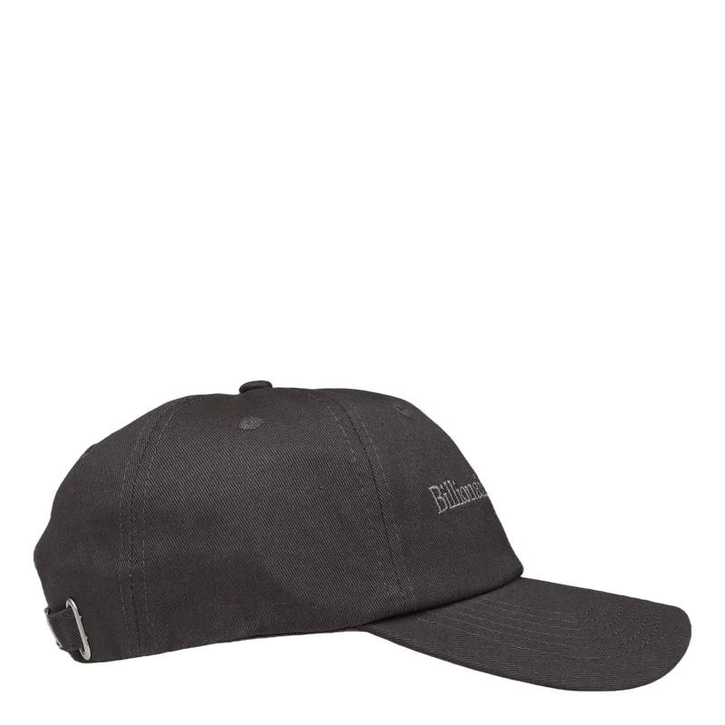 Serif Logo Curved Visor Cap Black