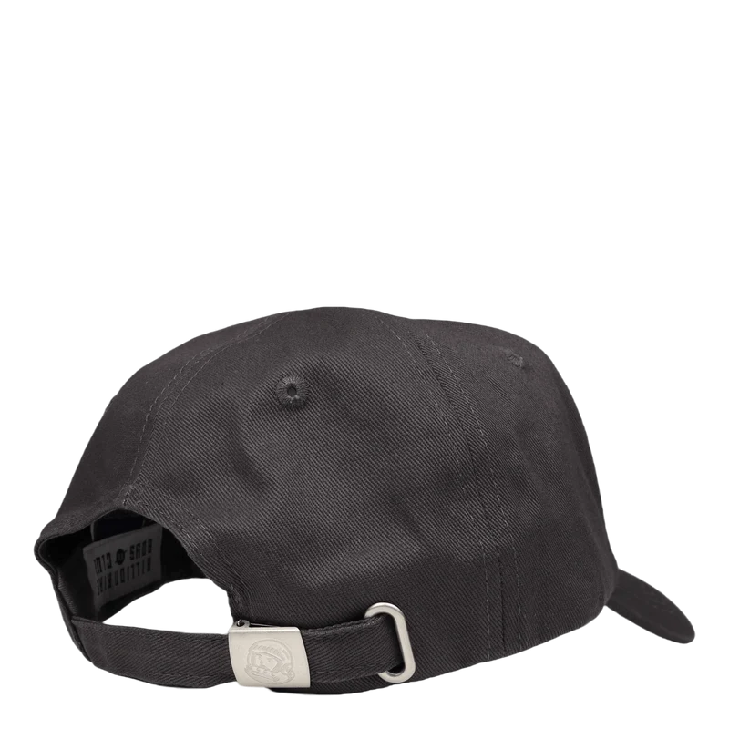 Serif Logo Curved Visor Cap Black