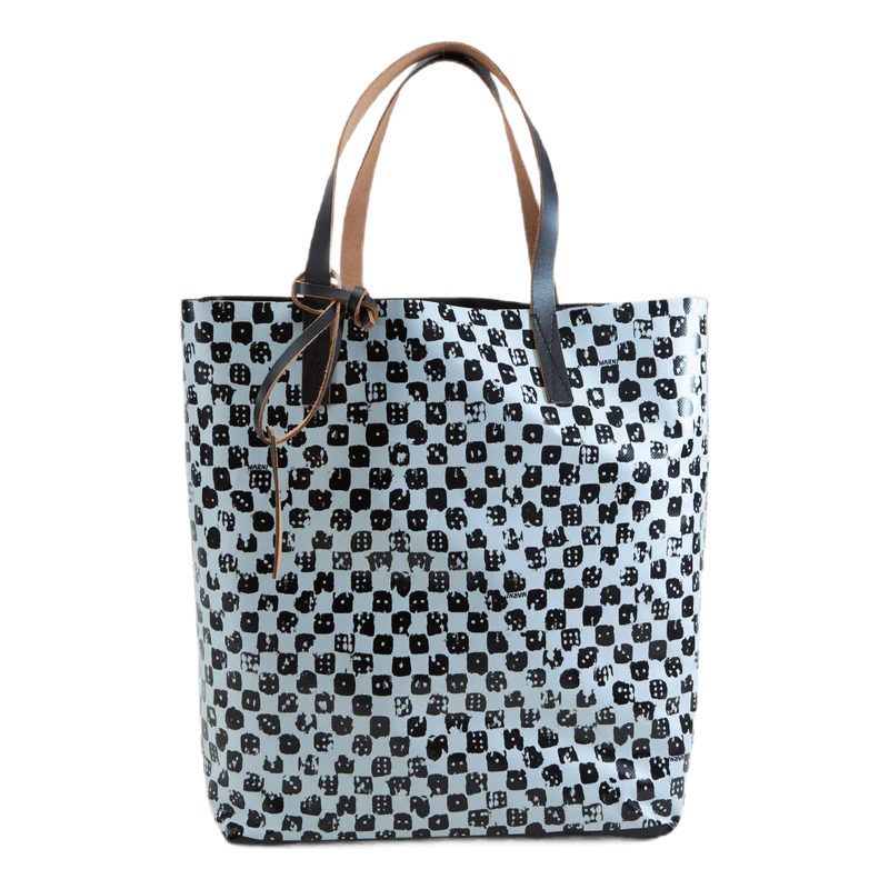 Shopping Bag Stone White+black+black