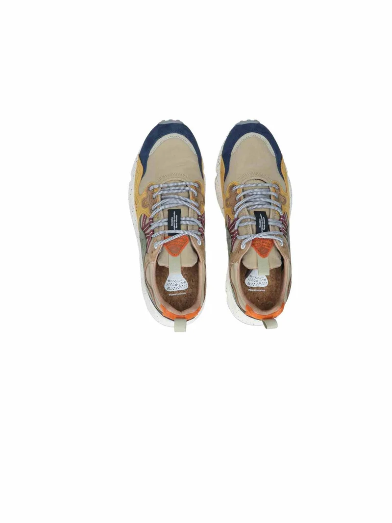Yamano 3 Man Suede/Nylon Checked navy/cr