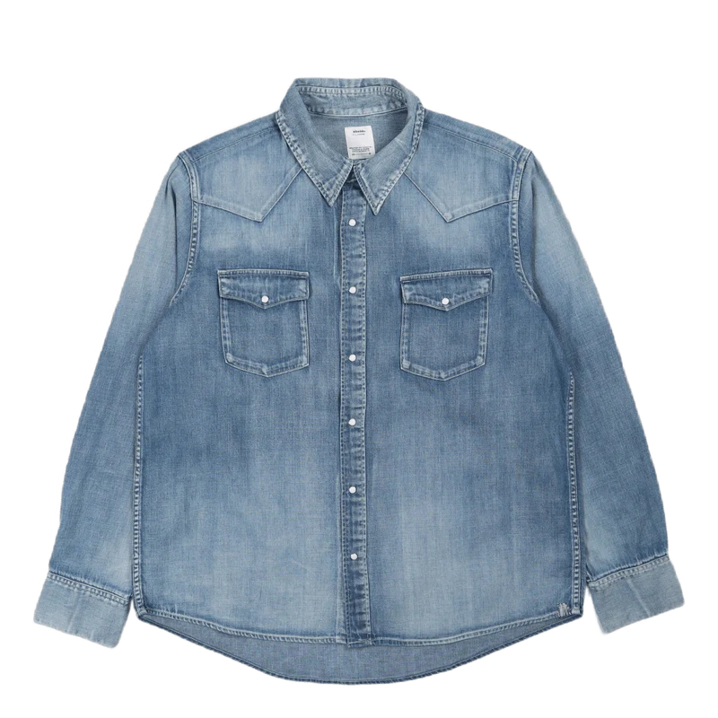 Social Sculpture Shirt Damaged Lt.indigo