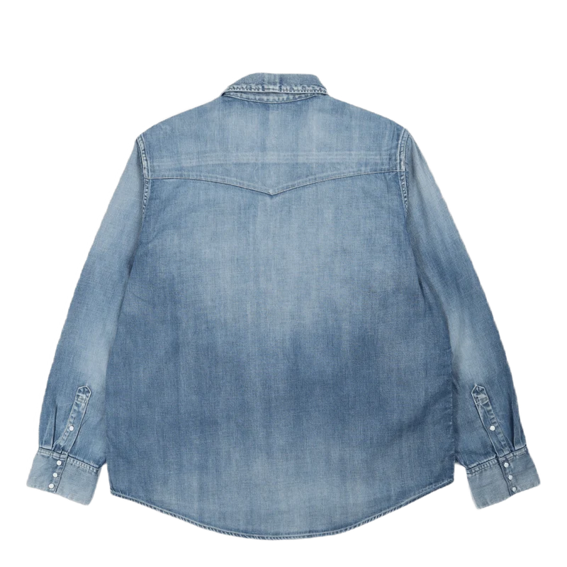 Social Sculpture Shirt Damaged Lt.indigo