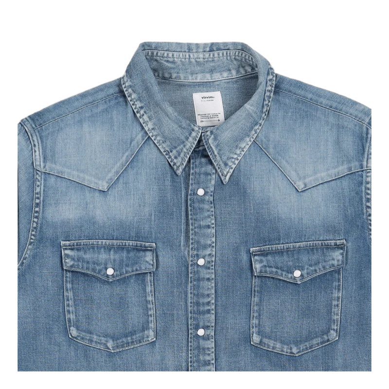Social Sculpture Shirt Damaged Lt.indigo