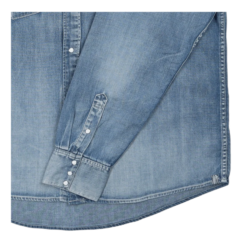 Social Sculpture Shirt Damaged Lt.indigo