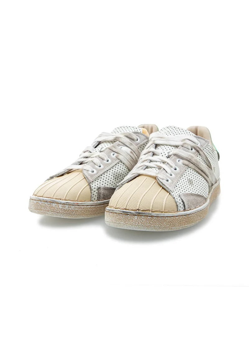 Stripeless Ultimate Atari white/flou gre dunkel