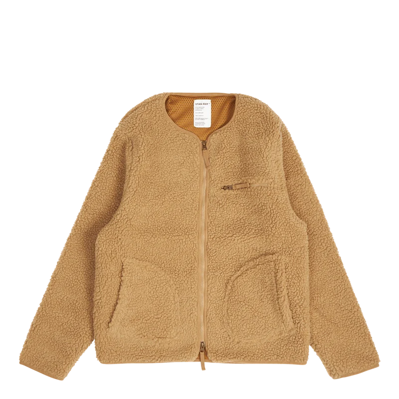 Fleece Layer Cardigan Khaki