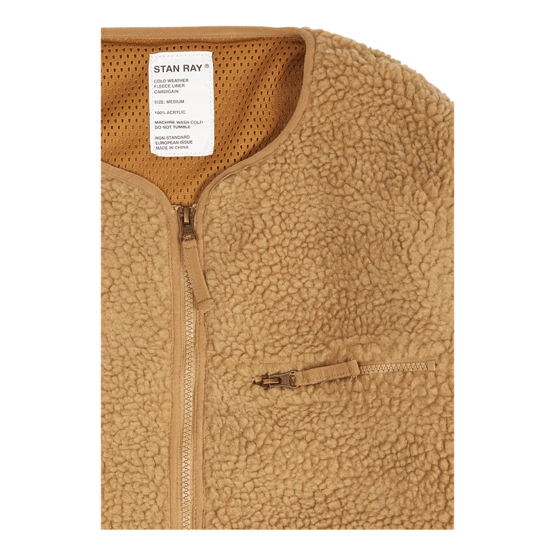 Fleece Layer Cardigan Khaki