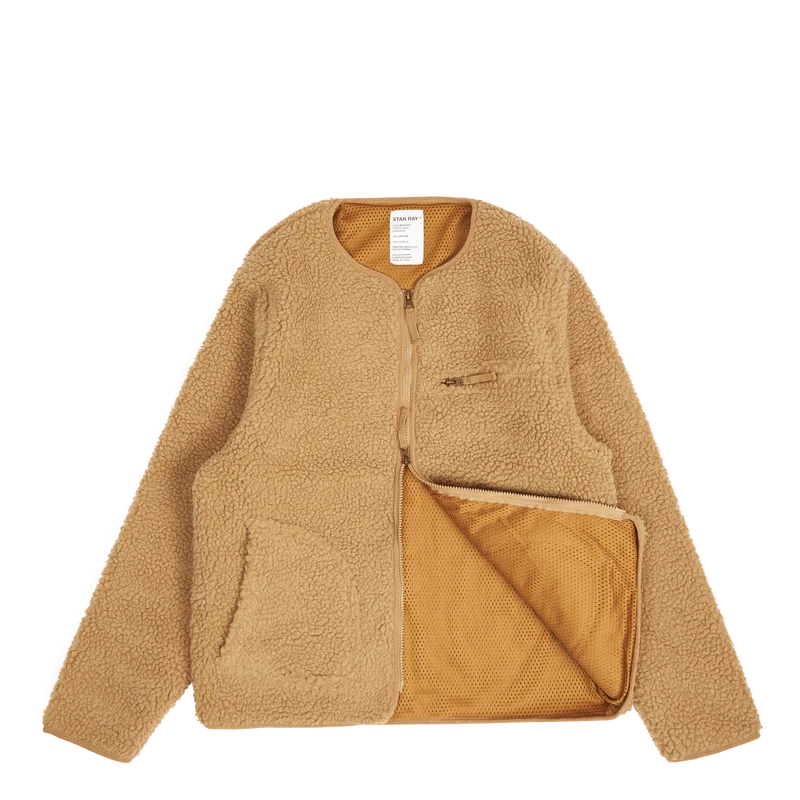 Fleece Layer Cardigan Khaki