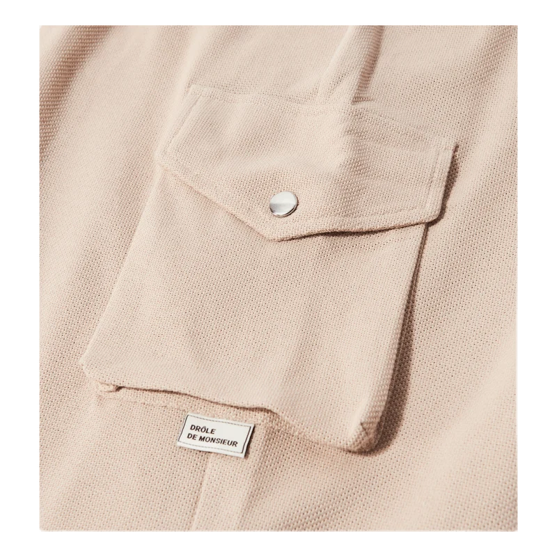 Piquet Baggy Cargo Pants Khaki