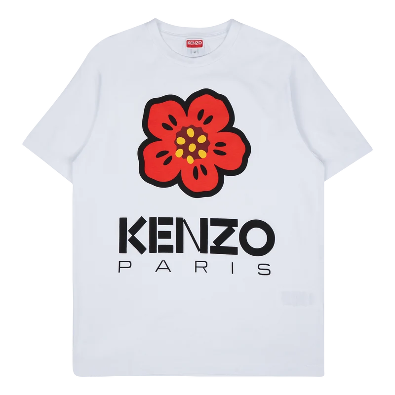 T-shirt Boke Flower White