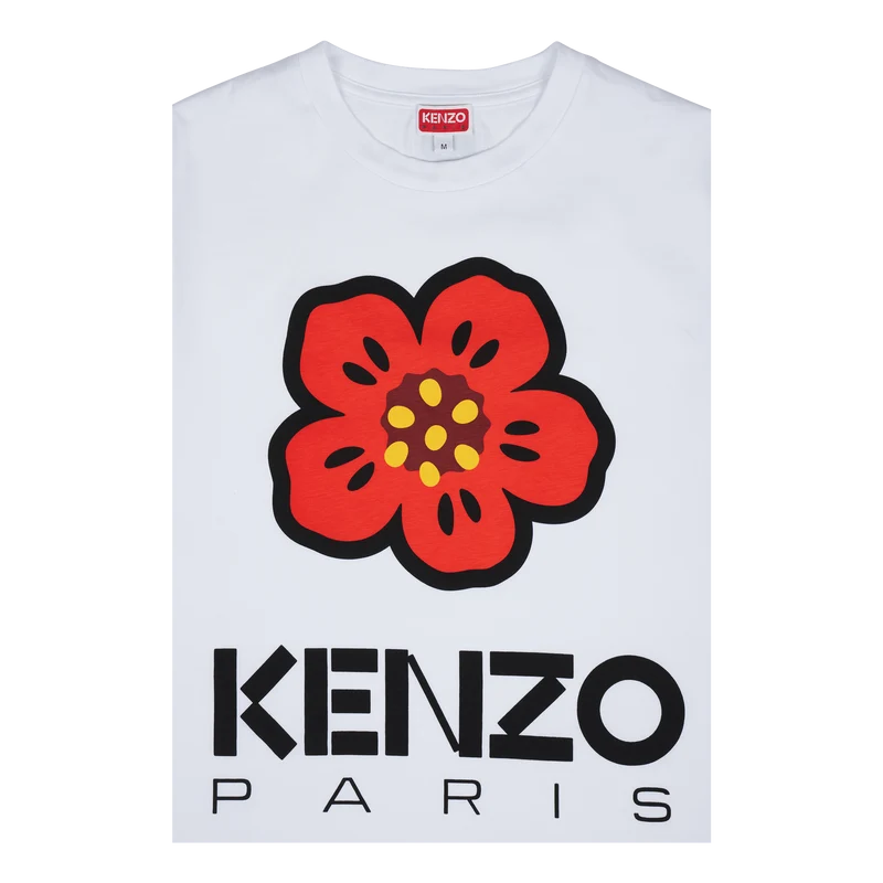 T-shirt Boke Flower White