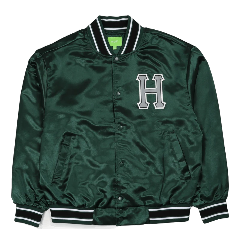 Crackerjack Satin Baseball Jac Fogrn