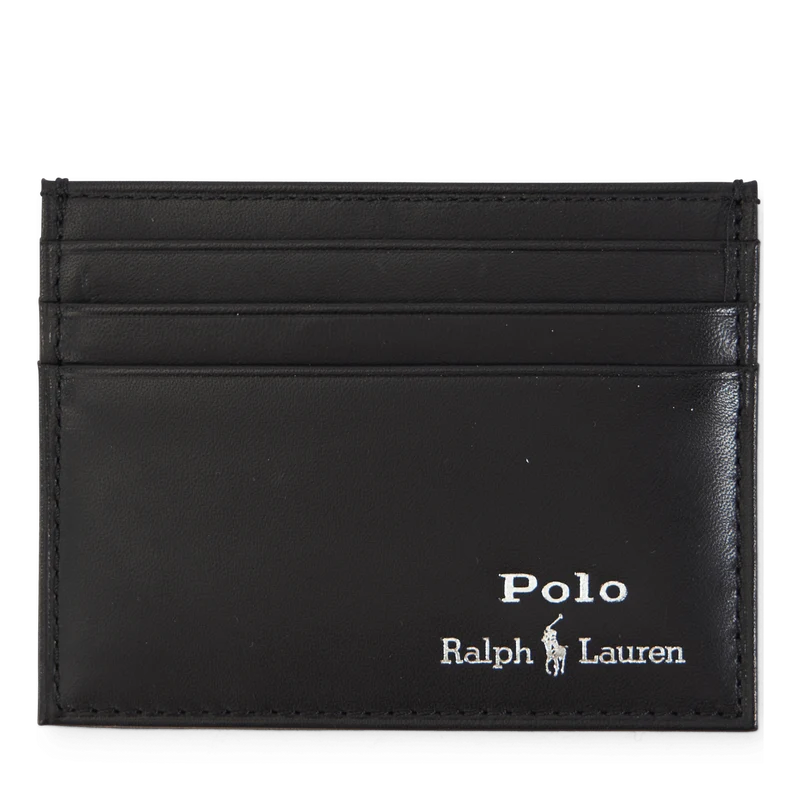 Leather Belt & Card Case Gift Set Black
