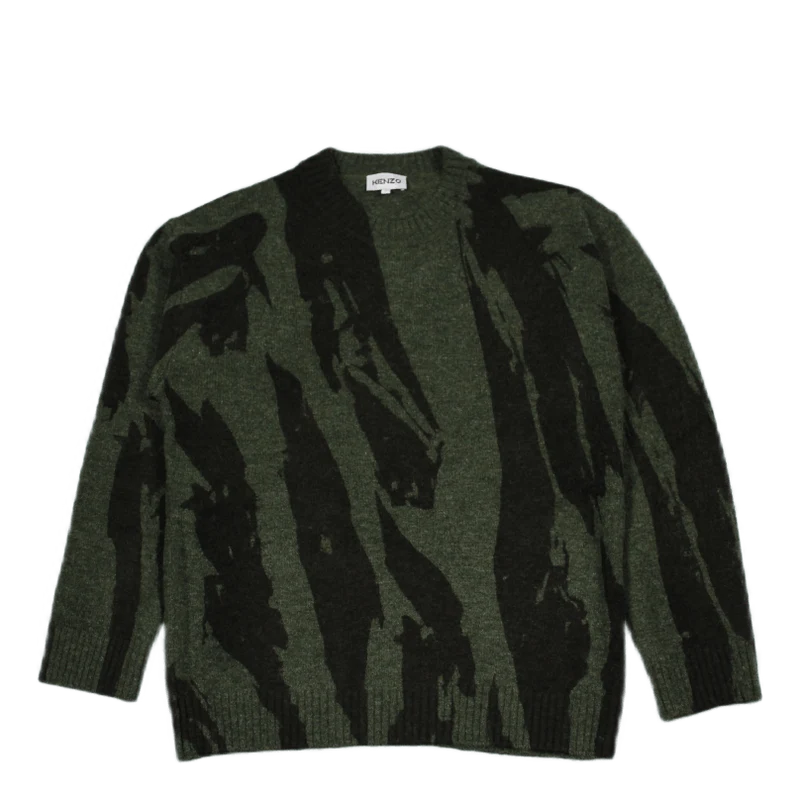 Pleat Camo' Comfort Jumper Dark Khaki