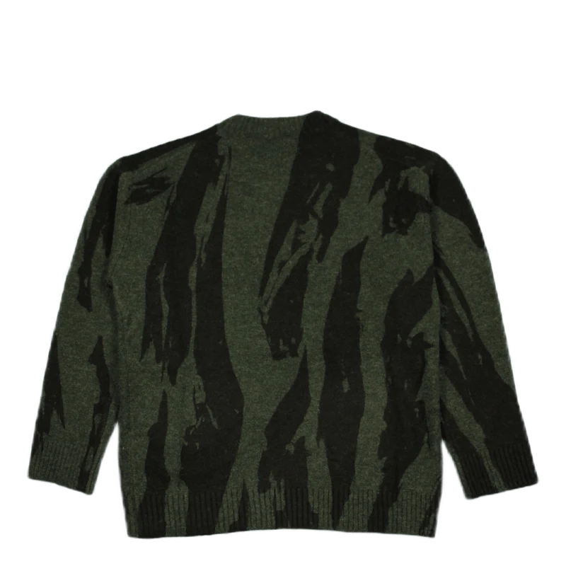 Pleat Camo' Comfort Jumper Dark Khaki