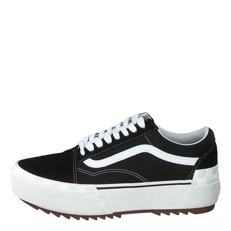 Ua Old Skool Stacked (suedecanvas)blkblncdblnc