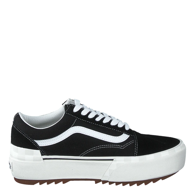 Ua Old Skool Stacked (suedecanvas)blkblncdblnc