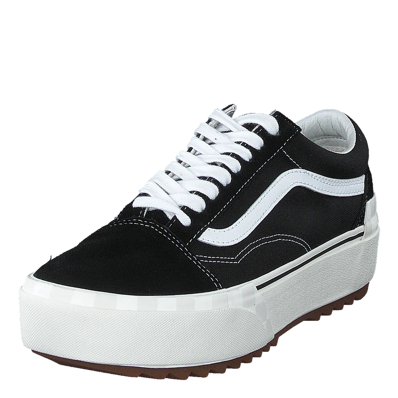 Ua Old Skool Stacked (suedecanvas)blkblncdblnc